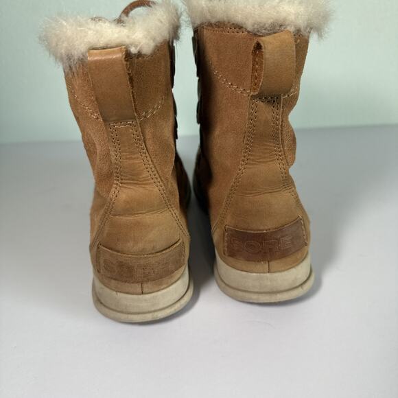 SOREL Explorer Joan Quarry Waterproof Leather/Suede Lace Up Boot Women’s 6.5 - Picture 4 of 7